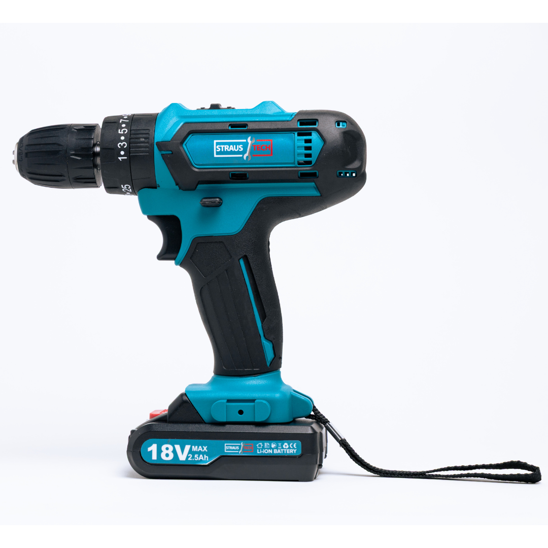 AKU BUŠILICA 18V SA 2 BATERIJE | STRAUSTECH