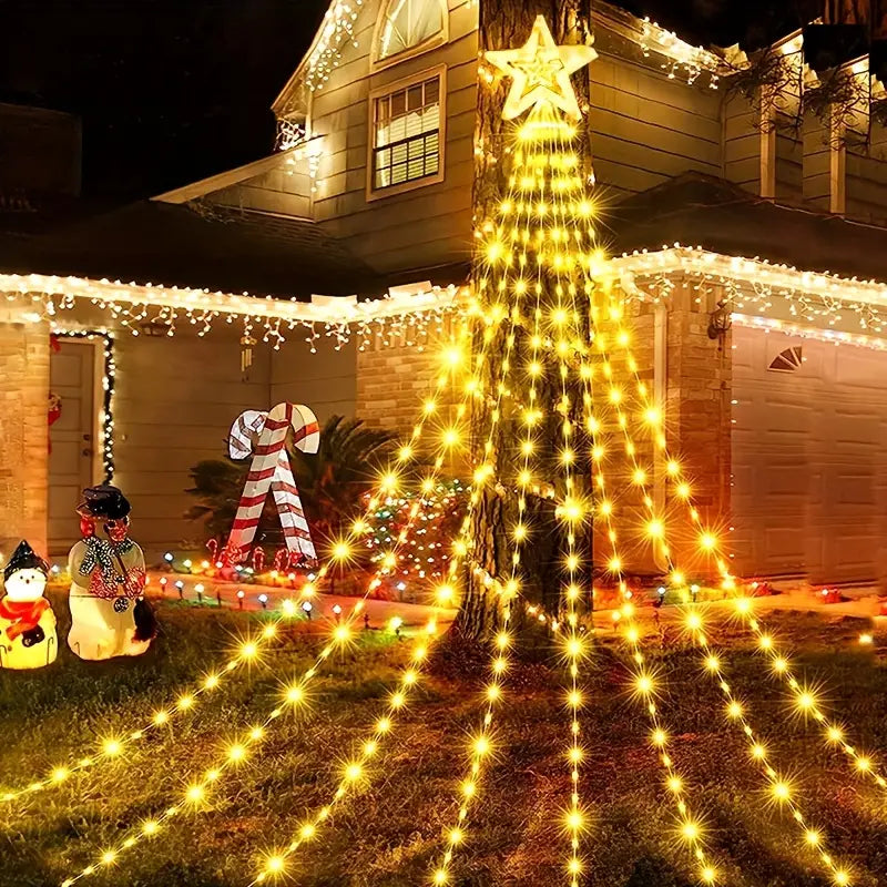 Led zvijezda - S lampicama za bor