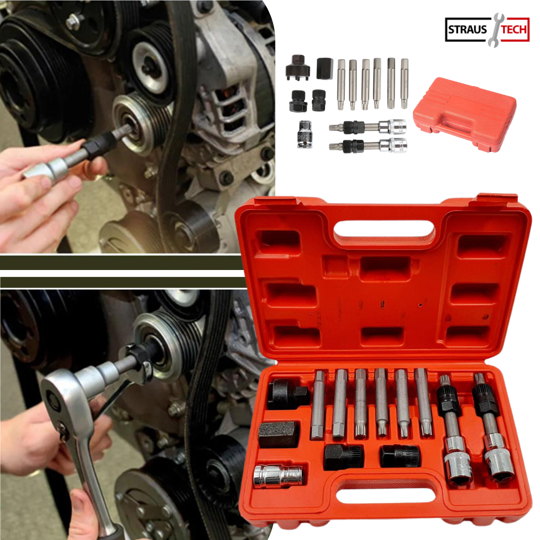 Straus Tech 13 djelni Set Za Monta u I Demonta u Alternatora I Remenic Straus Tech 13 djelni Set Za Monta u I Demonta u Alternatora I Remenic