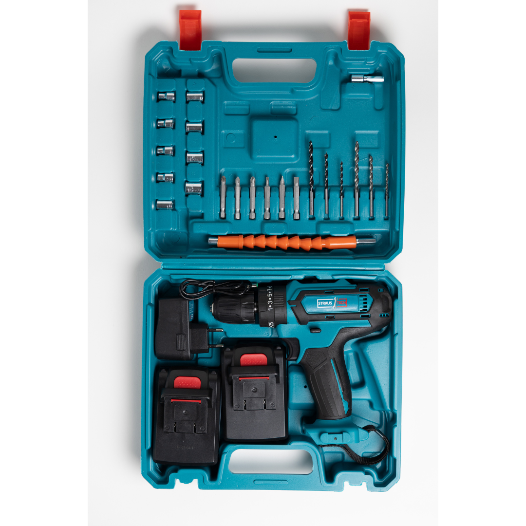 AKU BUŠILICA 18V SA 2 BATERIJE | STRAUSTECH