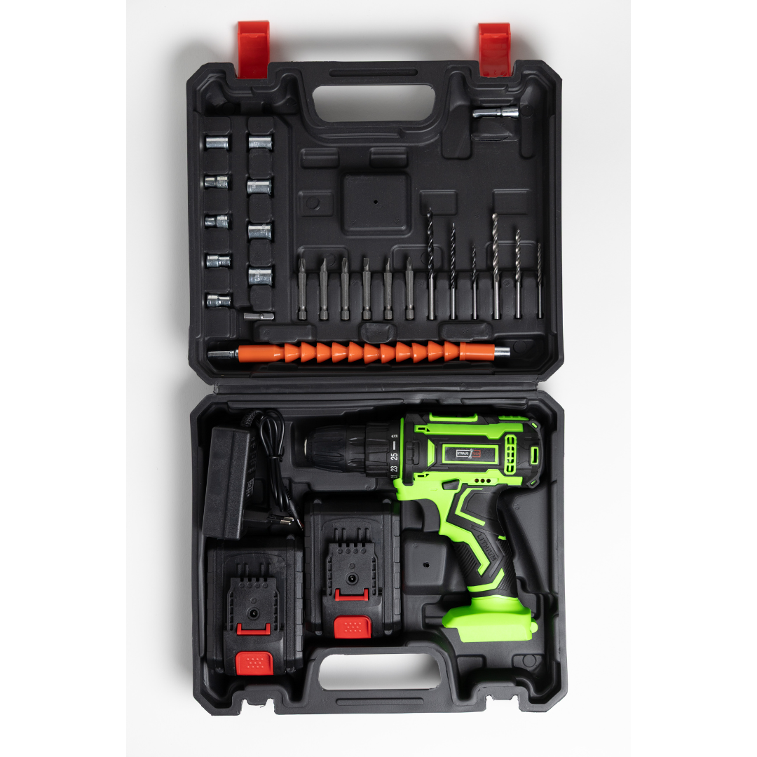 AKU BUŠILICA 18V SA 2 BATERIJE | STRAUSTECH