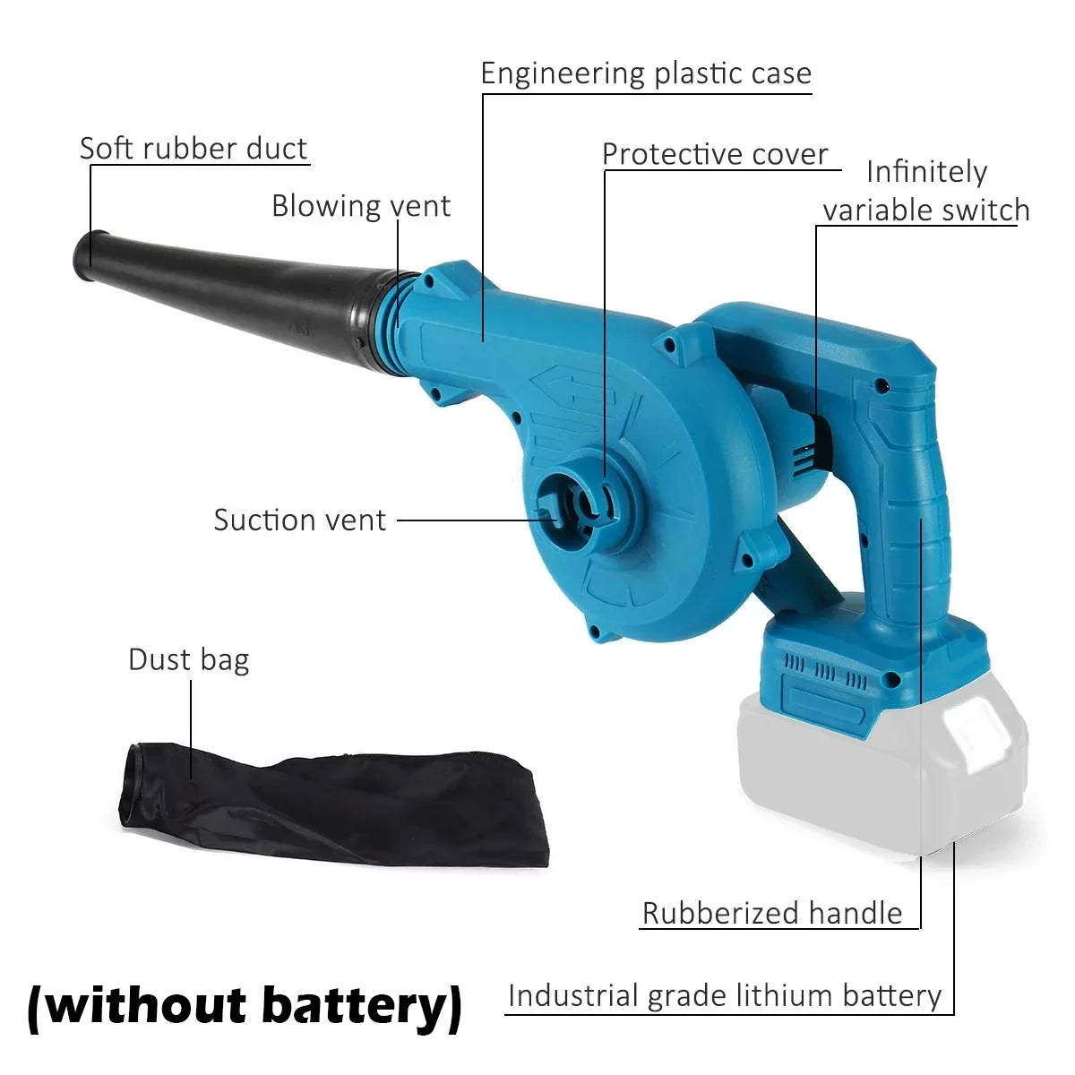 Straus Tech 2u1 Aku puhač i usisavač + 2 Baterije