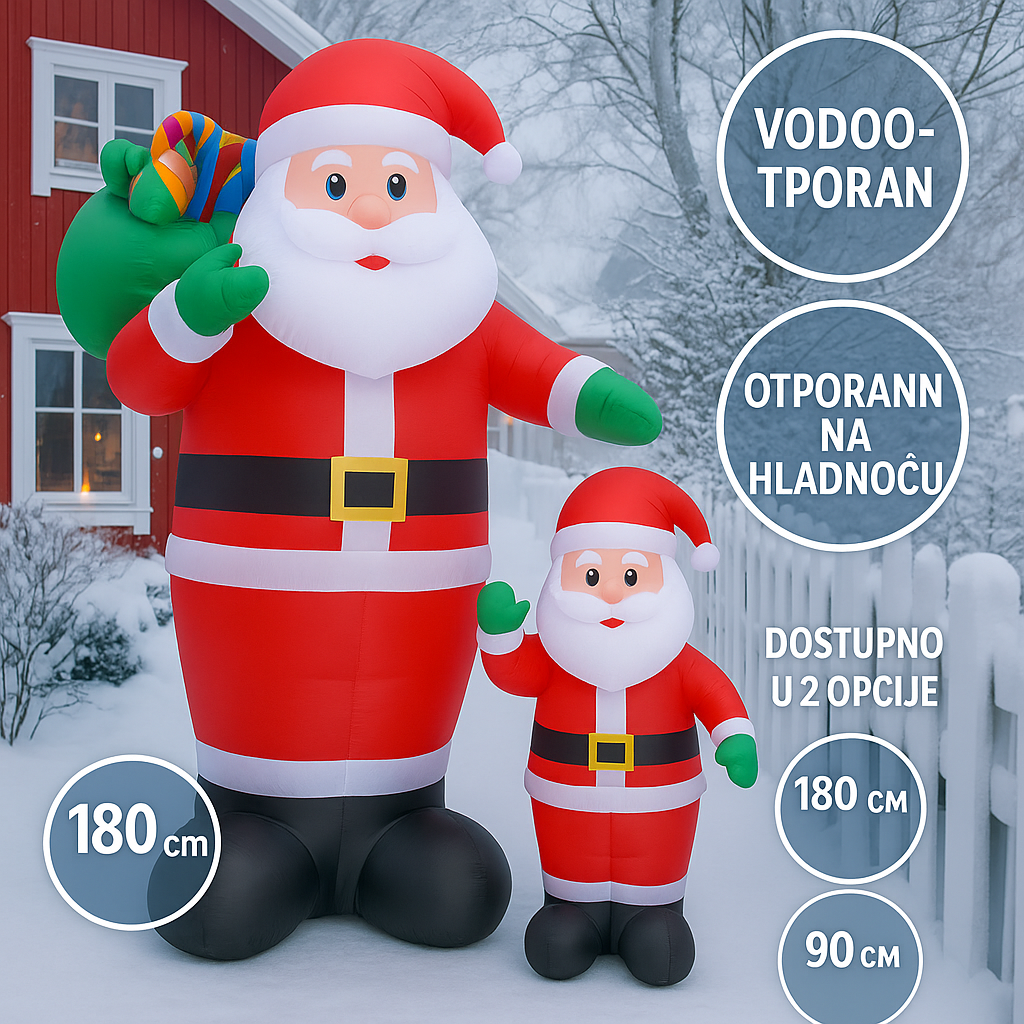 Djed božičnjak na napuhavanje