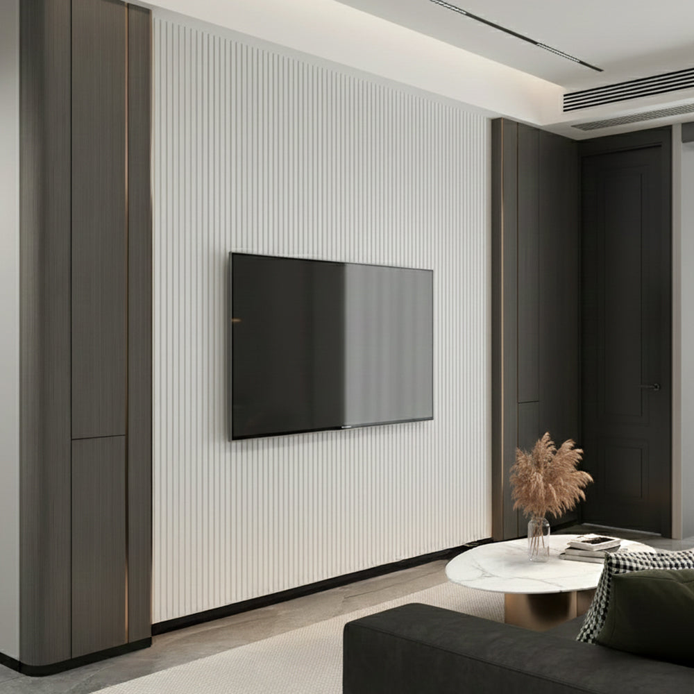 Drveni akustični panel - Bijeli hrast ( 280x60 cm )