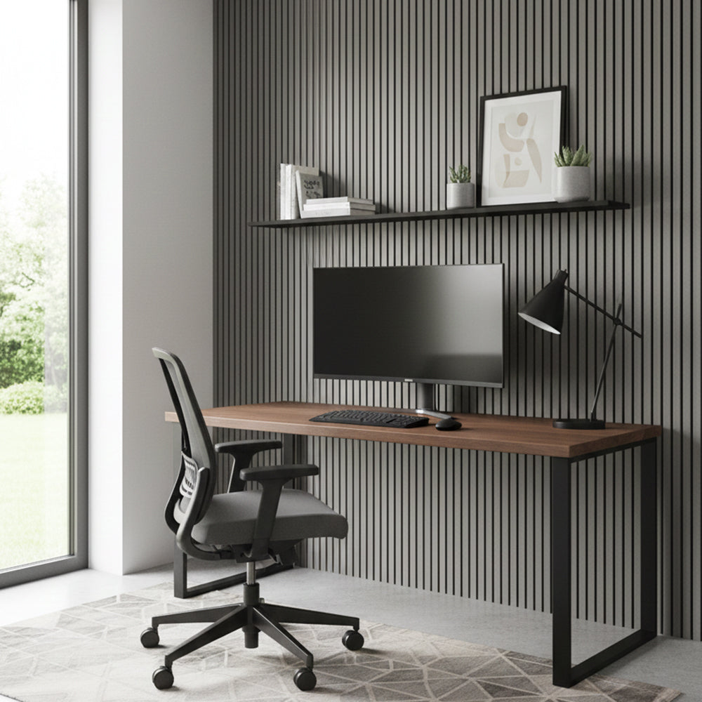 Drveni akustični panel - Sivi hrast - 280 cm