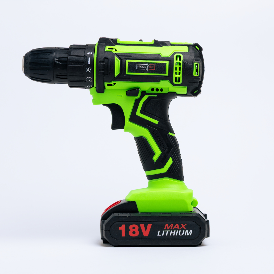 AKU BUŠILICA 18V SA 2 BATERIJE | STRAUSTECH