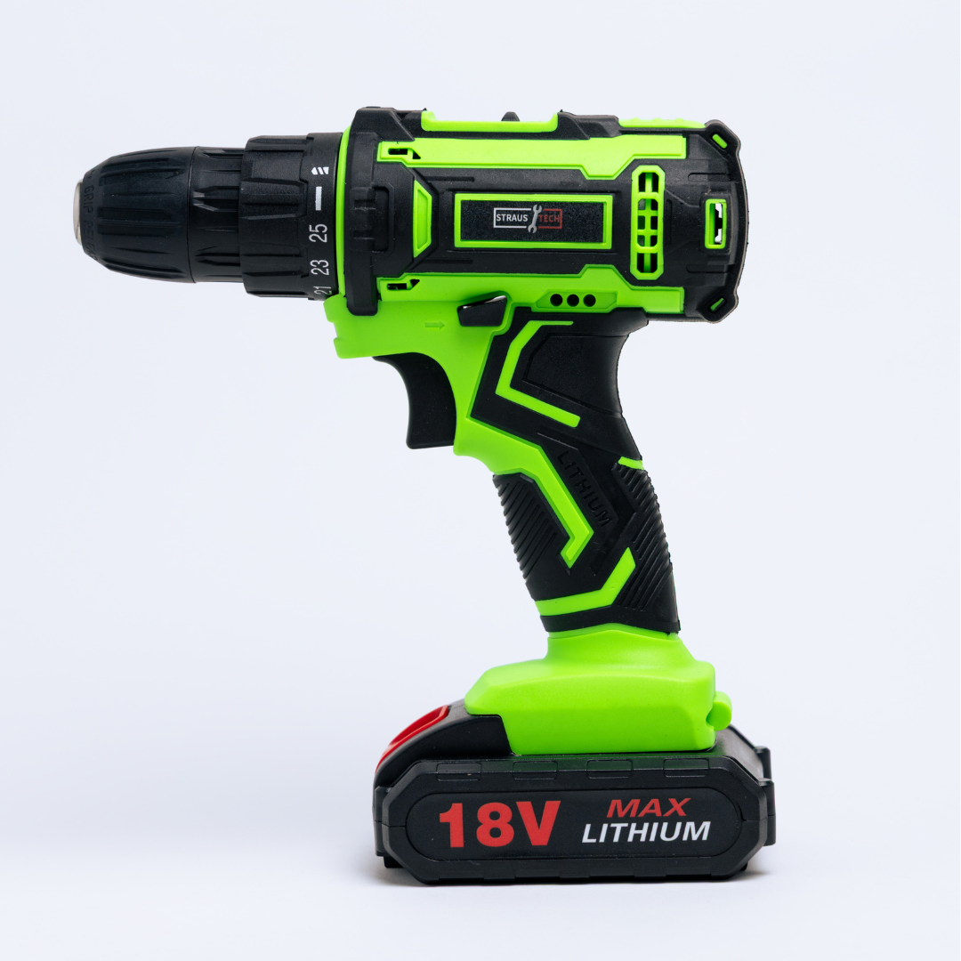 AKU BUŠILICA 18V SA 2 BATERIJE | STRAUSTECH