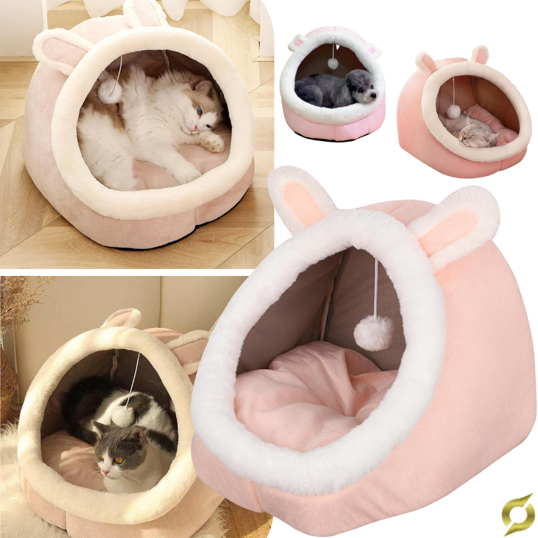 Plišani krevet za ljubimce s igračkom | COZYPET