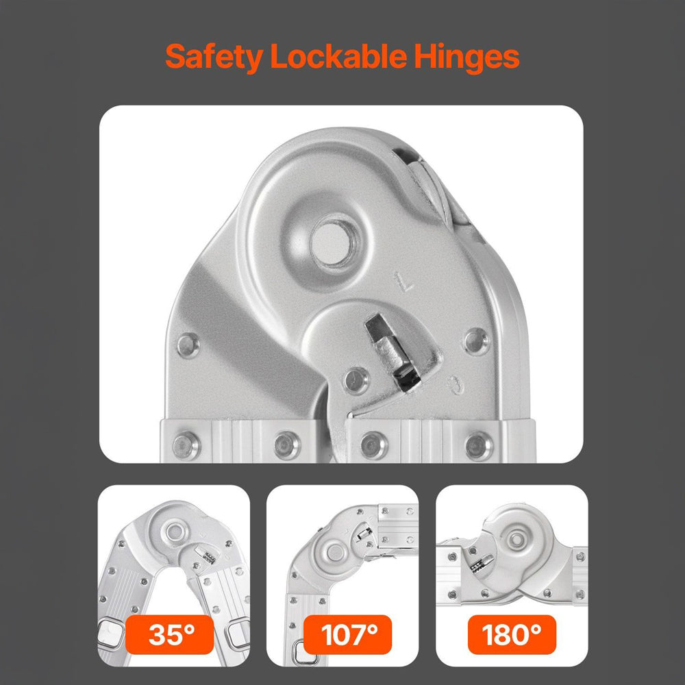 7 u 1 Višenamjenske Sklopive Ljestve (350 cm)