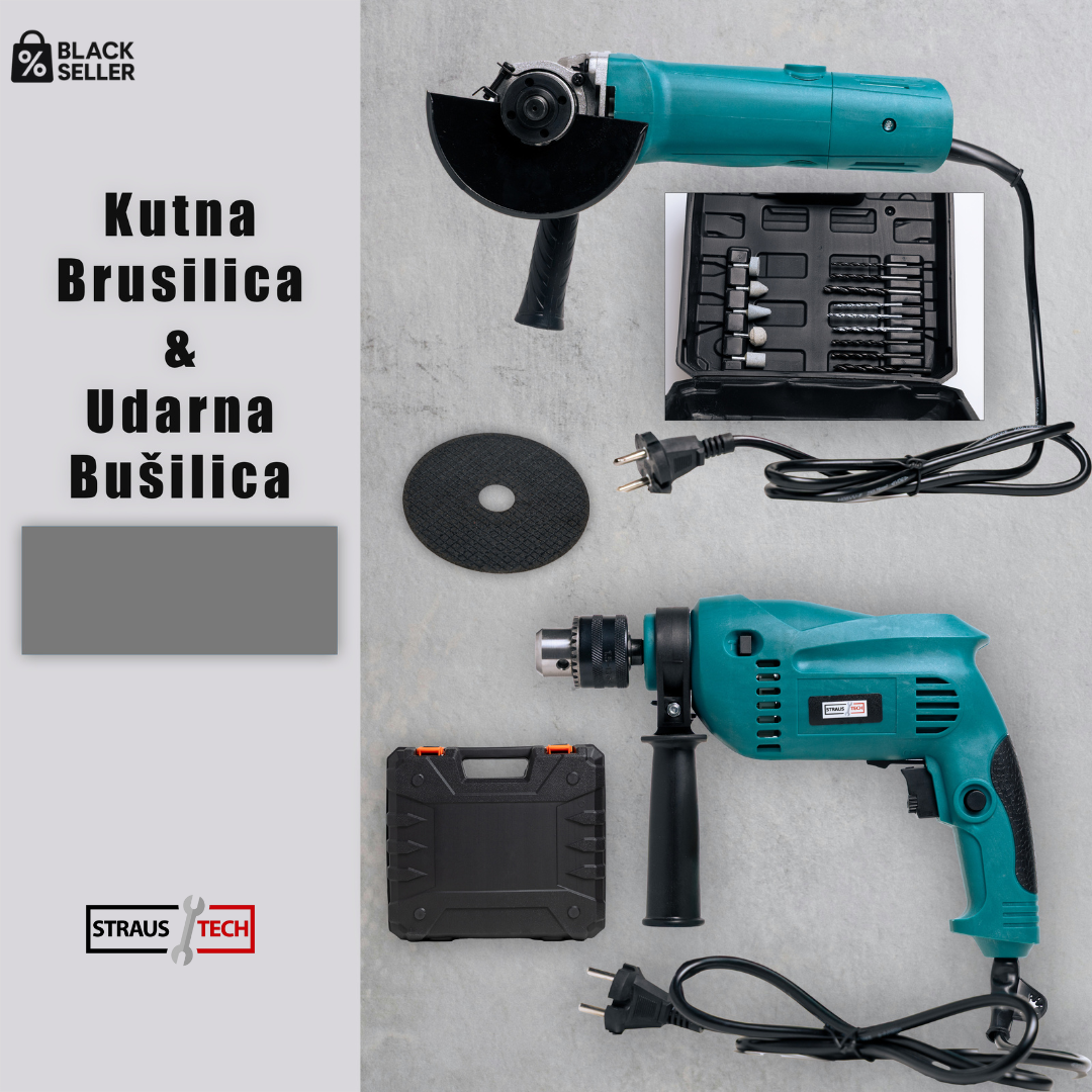 Set Busilica i Brusilica 1100W | STRAUSTECH