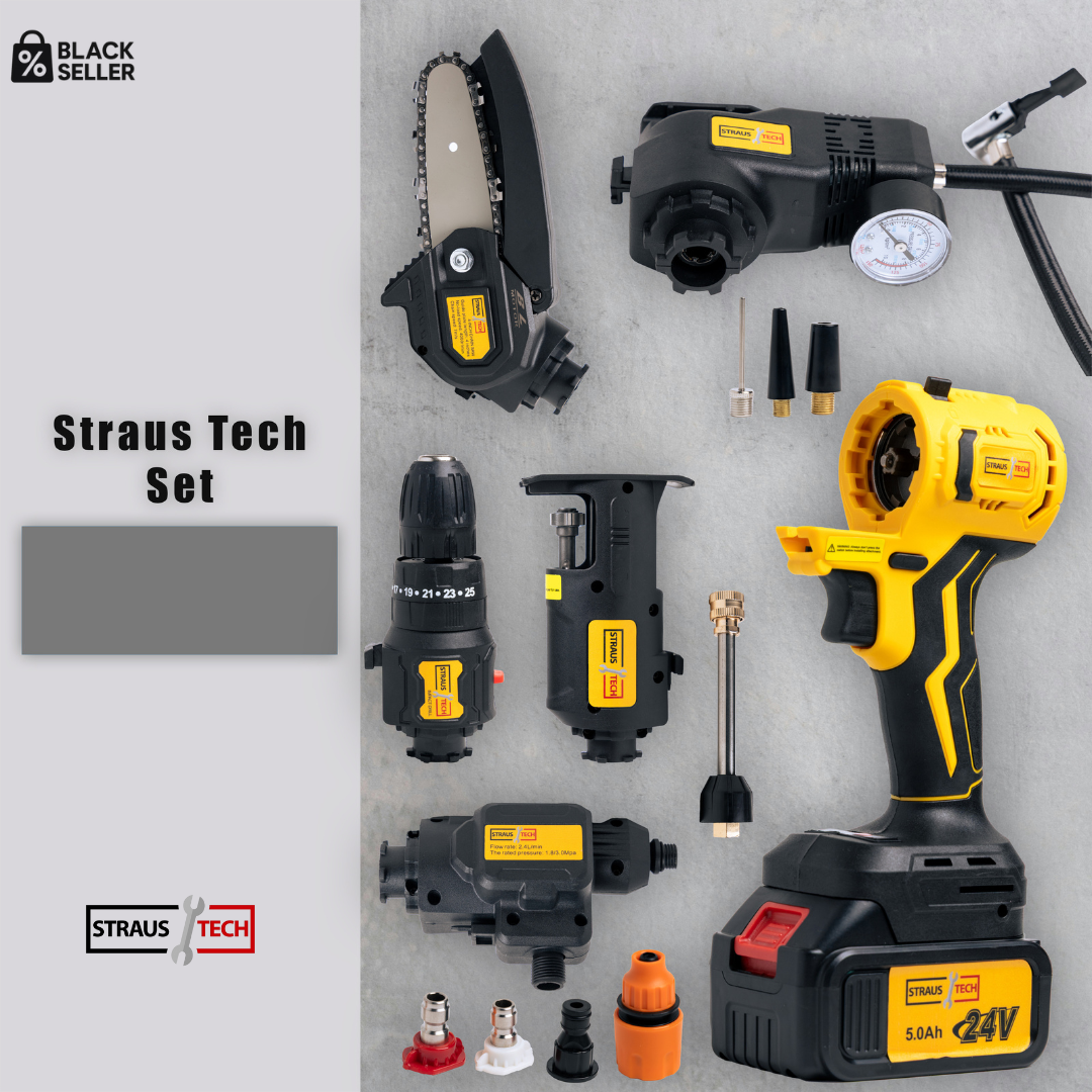 Aku set 5u1 sa koferom i dodacima | STRAUSTECH